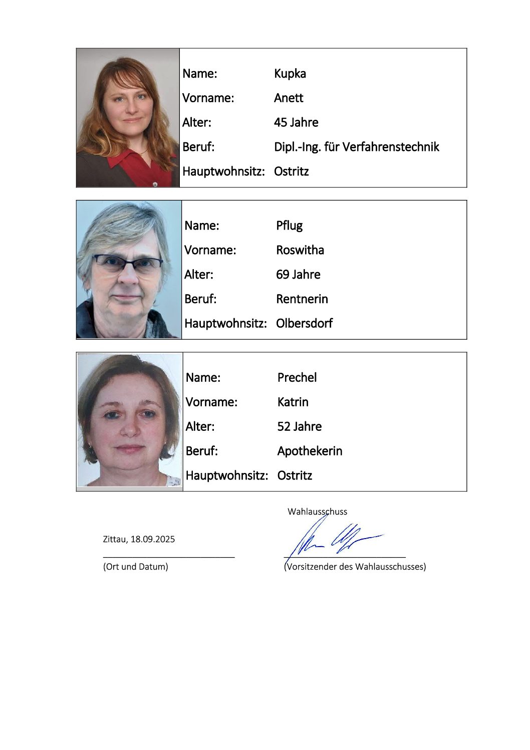 2025 Bekanntmachung Kandidaten 2